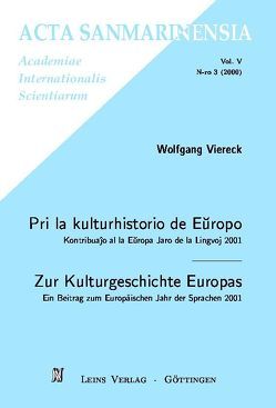 Pri la kulturhistorio de Eŭropo /Zur Kulturgeschichte Europas von Lewoc,  Joanna, Viereck,  Wolfgang