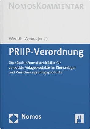 PRIIP-Verordnung von Wendt,  Domenik Henning, Wendt,  Janine