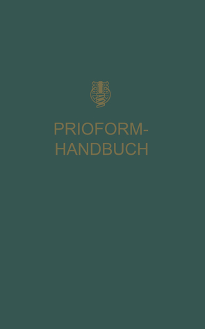 Prioform-Handbuch von Deutcschen prioform Werken Bohlander & Co.G.m.b.H.Köln