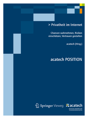 Privatheit im Internet von acatech,  .