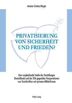 Privatisierung von Sicherheit und Frieden? von Bürgin,  Annina