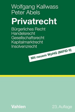 Privatrecht von Abels,  Peter, Kallwass,  Wolfgang