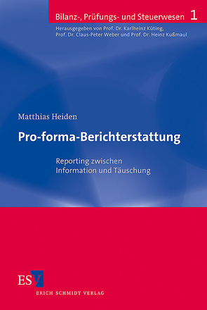 Pro-forma-Berichterstattung von Heiden,  Matthias