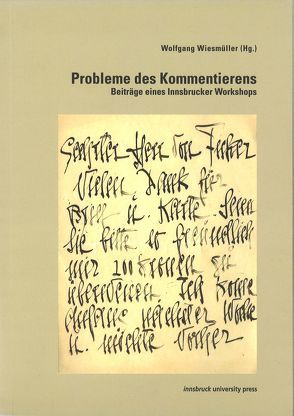 Probleme des Kommentierens von Wiesmüller,  Wolfgang