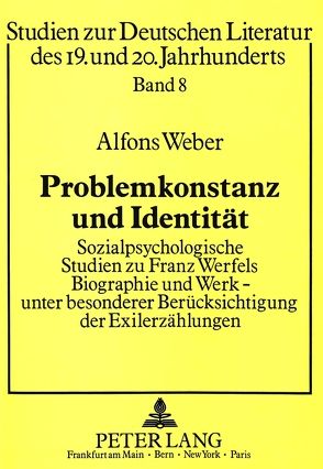 Problemkonstanz und Identität von Weber,  Alfons