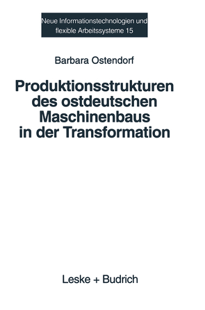 Produktionsstrukturen des ostdeutschen Maschinenbaus in der Transformation von Ostendorf,  Barbara