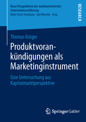 Produktvorankündigungen als Marketinginstrument von Krueger,  Thomas