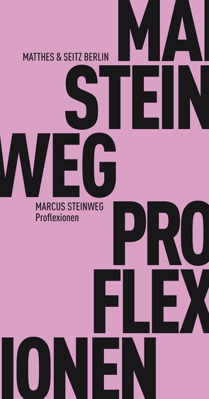 Proflexionen von Steinweg,  Marcus