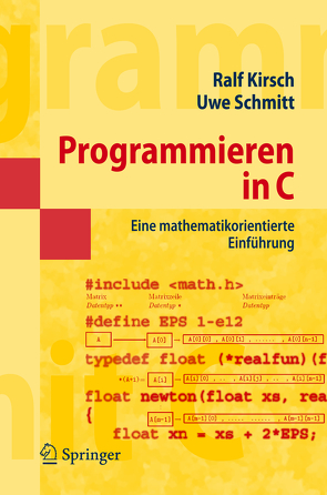 Programmieren in C von Kirsch,  Ralf, Schmitt,  Uwe
