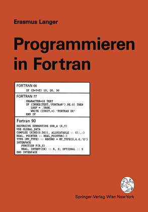 Programmieren in Fortran von Langer,  Erasmus