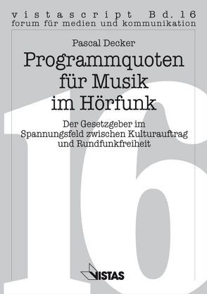 Programmquoten für Musik im Hörfunk von Decker,  Pascal