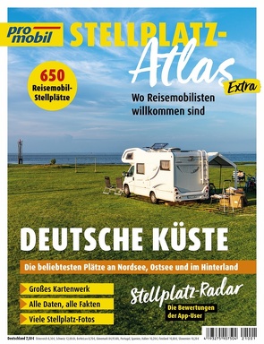 promobil Stellplatz Atlas Extra – Deutsche Küste