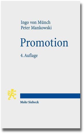Promotion von Mankowski,  Peter, Münch,  Ingo von