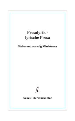 Prosalyrik – lyrische Prosa von Mummendey,  Dorothea, Mummendey,  Hans D