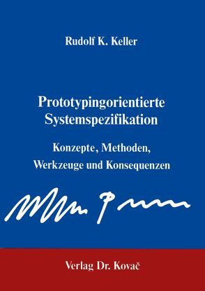 Prototyping-orientierte Systemspezifikation von Keller,  Rudolf K