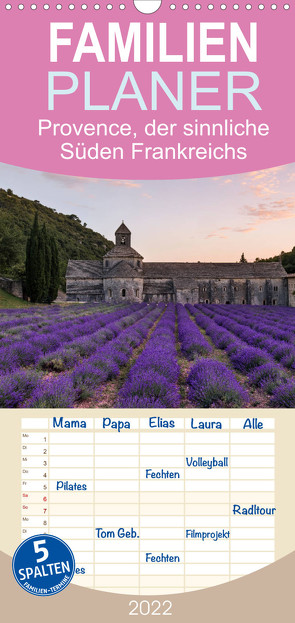 Provence, der sinnliche Süden Frankreichs – Familienplaner hoch (Wandkalender 2022 , 21 cm x 45 cm, hoch) von Kruse,  Joana