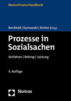 Prozesse in Sozialsachen von Berchtold,  Josef, Karmanski,  Carsten, Richter,  Ronald