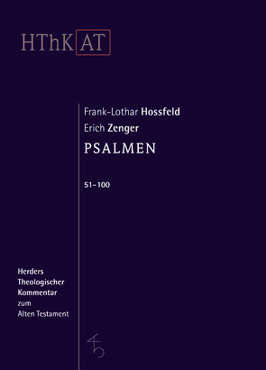 Psalmen 51-100 von Hossfeld,  Frank-Lothar, Zenger,  Erich