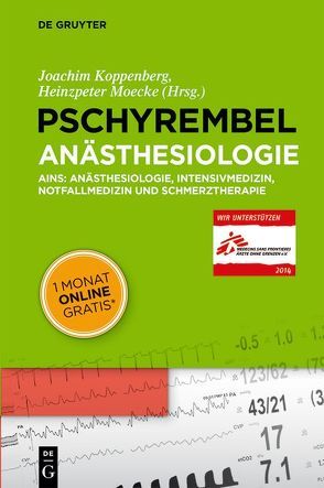 Pschyrembel Anästhesiologie von Koppenberg,  Joachim, Moecke,  Heinzpeter