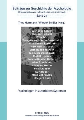Psychologen in autoritären Systemen von Herrmann,  Theo, Zeidler,  Wlodek