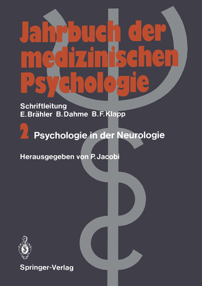 Psychologie in der Neurologie von Jacobi,  Peter