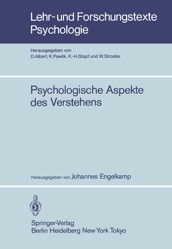 Psychologische Aspekte des Verstehens von Engelkamp,  J.