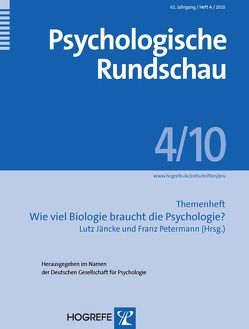 Psychologische Rundschau von Jäncke,  Lutz, Petermann,  Franz