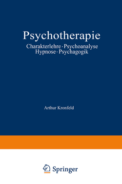 Psychotherapie von Kronfeld,  Arthur