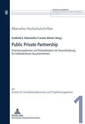 Public Private Partnership von Balensiefen,  Gotthold A., Merten,  Carsten