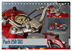 Puch 250 SGS Motorrad – Oldie aus Österreich (Tischkalender 2024 DIN A5 quer), CALVENDO Monatskalender von Laue,  Ingo