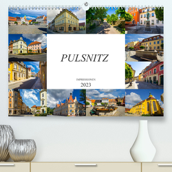Pulsnitz Impressionen (Premium, hochwertiger DIN A2 Wandkalender 2023, Kunstdruck in Hochglanz) von Meutzner,  Dirk