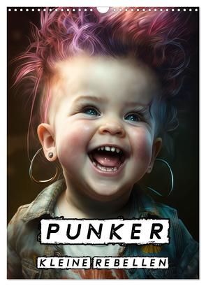 Punker Kleine Rebellen (Wandkalender 2024 DIN A3 hoch), CALVENDO Monatskalender von Brunner-Klaus,  Liselotte