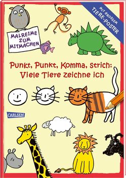 Punkt, Punkt, Komma Strich: Viele Tiere zeichne ich (mit XXL-Poster) von Mensing,  Katja
