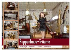 Puppenhaus-Träume (Wandkalender 2024 DIN A2 quer), CALVENDO Monatskalender von Diederich,  Christa