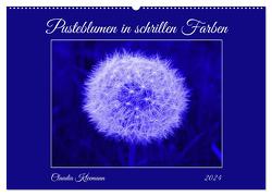 Pusteblumen in schrillen Farben (Wandkalender 2024 DIN A2 quer), CALVENDO Monatskalender von Kleemann,  Claudia