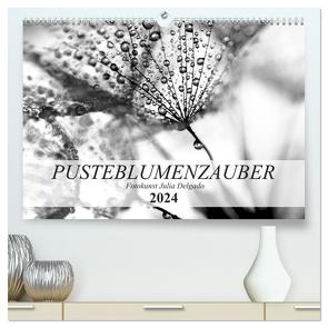 Pusteblumenzauber in schwarzweiß (hochwertiger Premium Wandkalender 2024 DIN A2 quer), Kunstdruck in Hochglanz von Delgado,  Julia