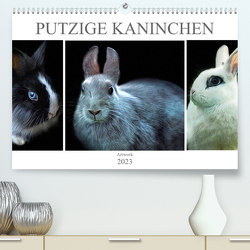 Putzige Kaninchen – Artwork (Premium, hochwertiger DIN A2 Wandkalender 2023, Kunstdruck in Hochglanz) von Brunner-Klaus,  Liselotte