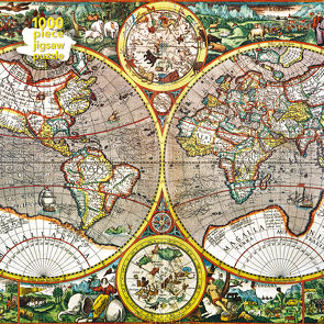 Puzzle – Pieter van den Keere, Antike Weltkarte