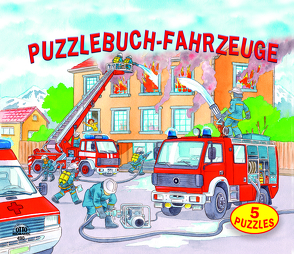 Puzzlebuch Fahrzeuge 5 Puzzles (12 teilig) mit gereimten Texten von Fischer,  J., R. d.,  Clerk