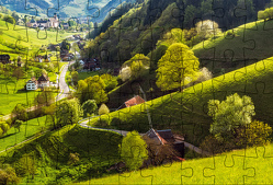 Puzzle-Postkarte Schwarzwald 1