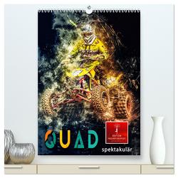 Quad spektakulär (hochwertiger Premium Wandkalender 2024 DIN A2 hoch), Kunstdruck in Hochglanz von Roder,  Peter