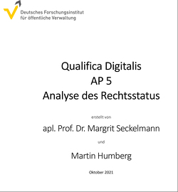 Qualifica Digitalis – Analyse des Rechtsstatus von Humberg,  Martin, Seckelmann,  Prof. Dr. Margrit