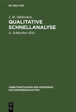 Qualitative Schnellanalyse von Bézier,  D., Charlot,  G., Gauguin,  R., Odekerken,  J. M., Schleicher,  A.