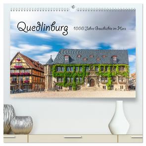 Quedlinburg – 1000 Jahre Geschichte im Harz (hochwertiger Premium Wandkalender 2024 DIN A2 quer), Kunstdruck in Hochglanz von Männel - studio-fifty-five,  Ulrich