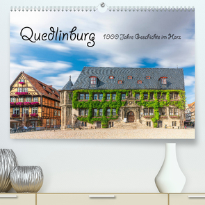 Quedlinburg – 1000 Jahre Geschichte im Harz (Premium, hochwertiger DIN A2 Wandkalender 2023, Kunstdruck in Hochglanz) von Männel - studio-fifty-five,  Ulrich