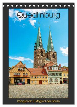 Quedlinburg – Königspfalz & Mitglied der Hanse (Tischkalender 2024 DIN A5 hoch), CALVENDO Monatskalender von Männel - studio-fifty-five,  Ulrich