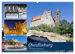 Quedlinburg – Pittoreskes Kleinod (Wandkalender 2024 DIN A2 quer), CALVENDO Monatskalender von boeTtchEr,  U