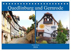 Quedlinburg und Gernrode (Tischkalender 2024 DIN A5 quer), CALVENDO Monatskalender von Kruse,  Gisela