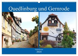 Quedlinburg und Gernrode (Wandkalender 2024 DIN A2 quer), CALVENDO Monatskalender von Kruse,  Gisela