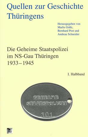 Quellen zur Geschichte Thüringens von Gräfe,  Marlis, Post,  Bernhard, Schneider,  Andreas